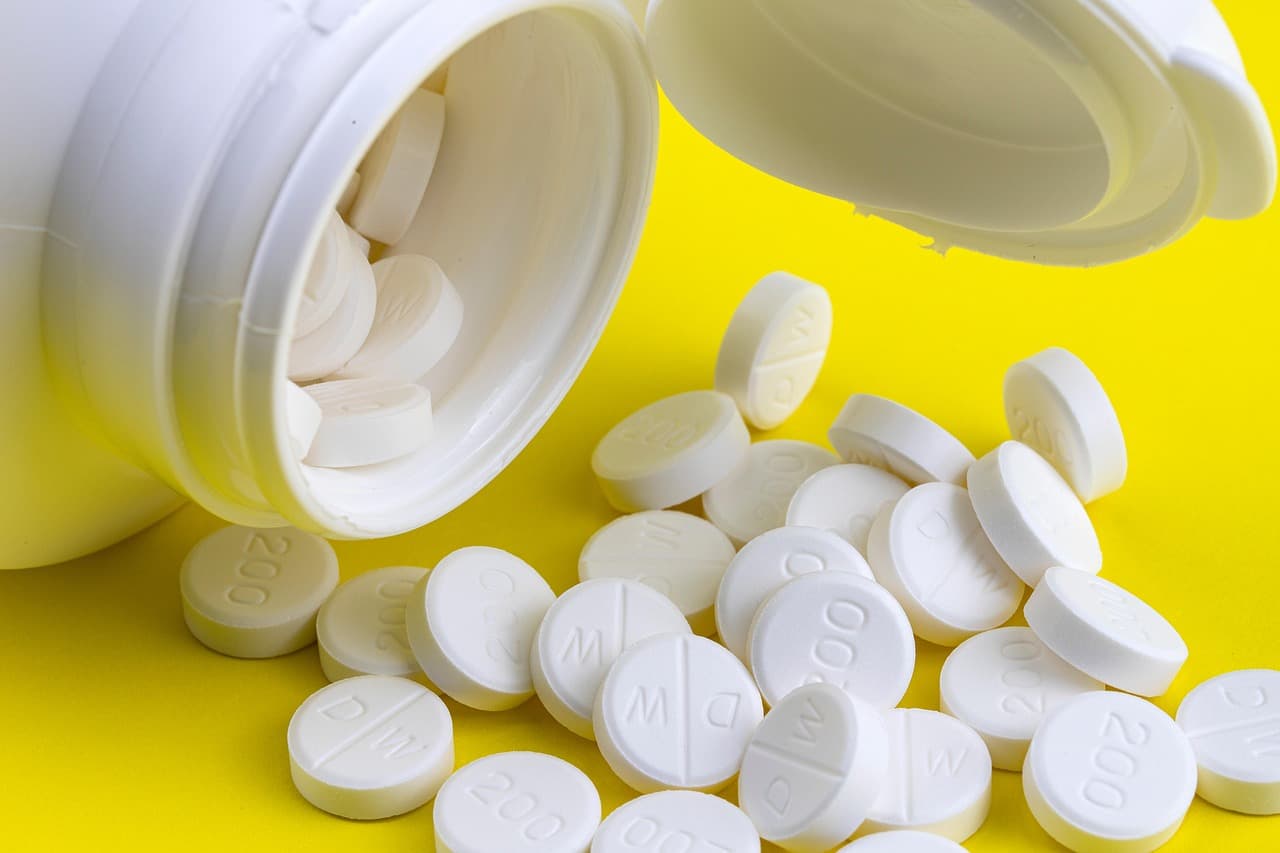 Pharmaceutical tablets and capsules representing Johnson & Johnson's prescription drug business